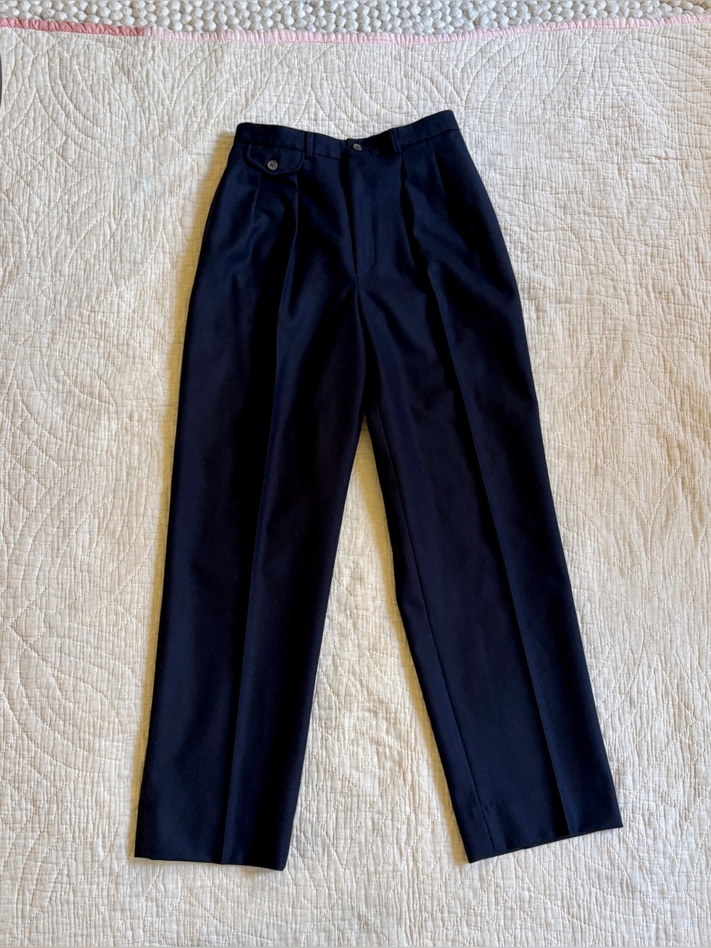 Vintage 90s Ralph Lauren Navy
Wool Trousers 💙